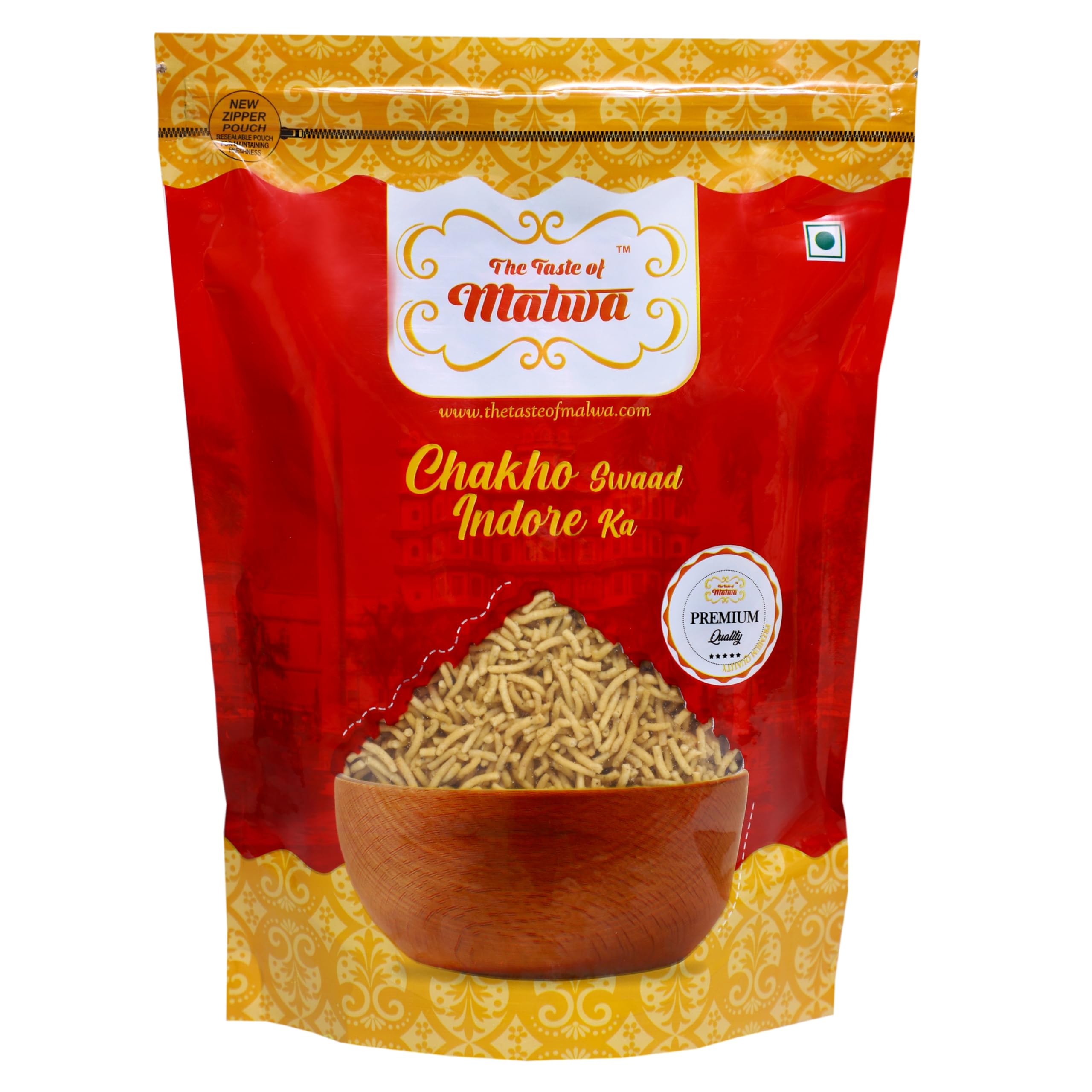 THE TASTE OF MALWA Lahsun Sev, Authentic Indian Garlic Flavored Snack, Thin Masala Sev, Black Pepper Flavor Namkeen, Healthy Indian Snacks (350g)-picture-11