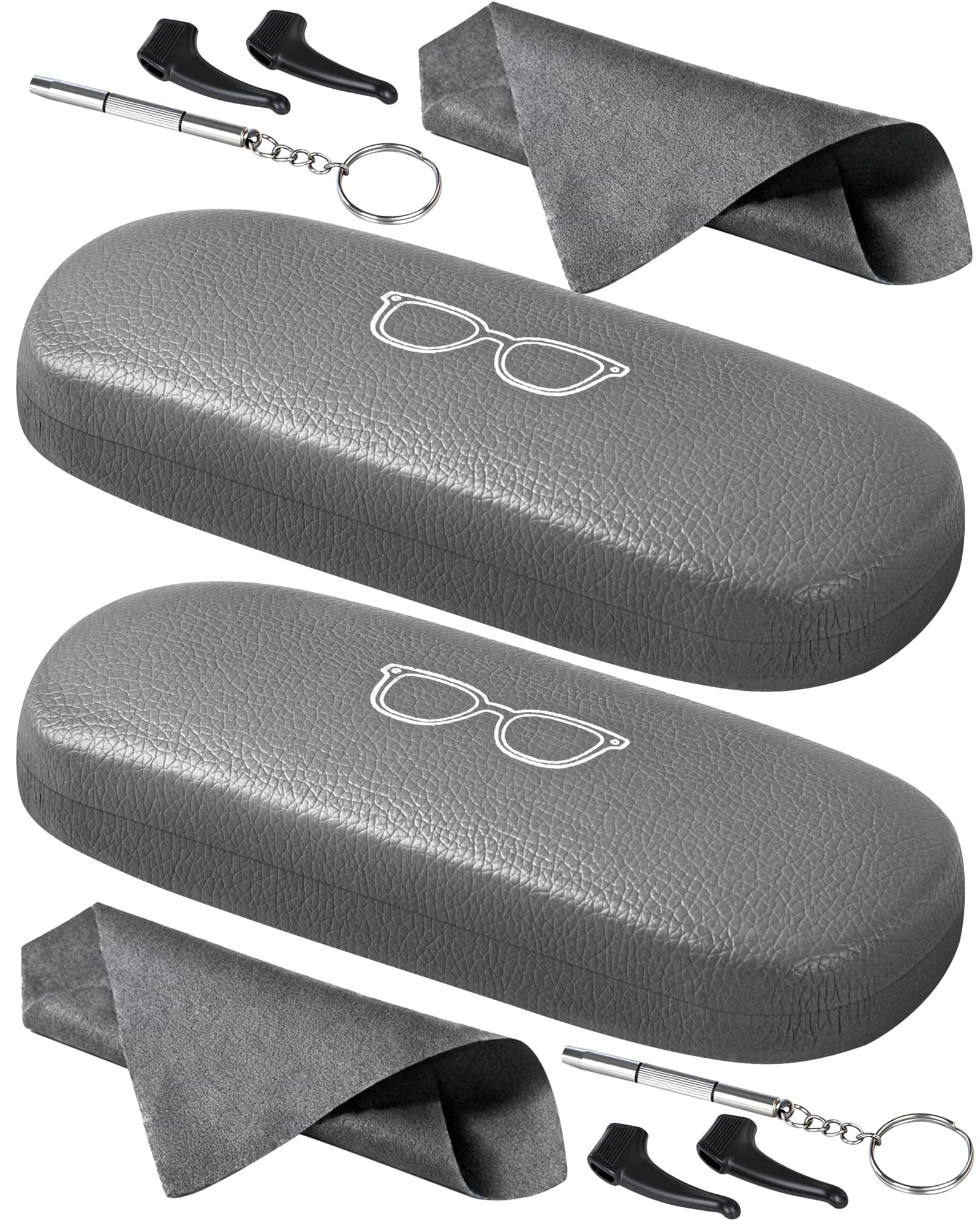 RayLove Unisex Hard Shell Eyeglasses Cases, Protective Case For Glasses