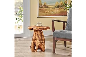 Greenage Cedar Roots Log Table: Nature's Enduring Embrace