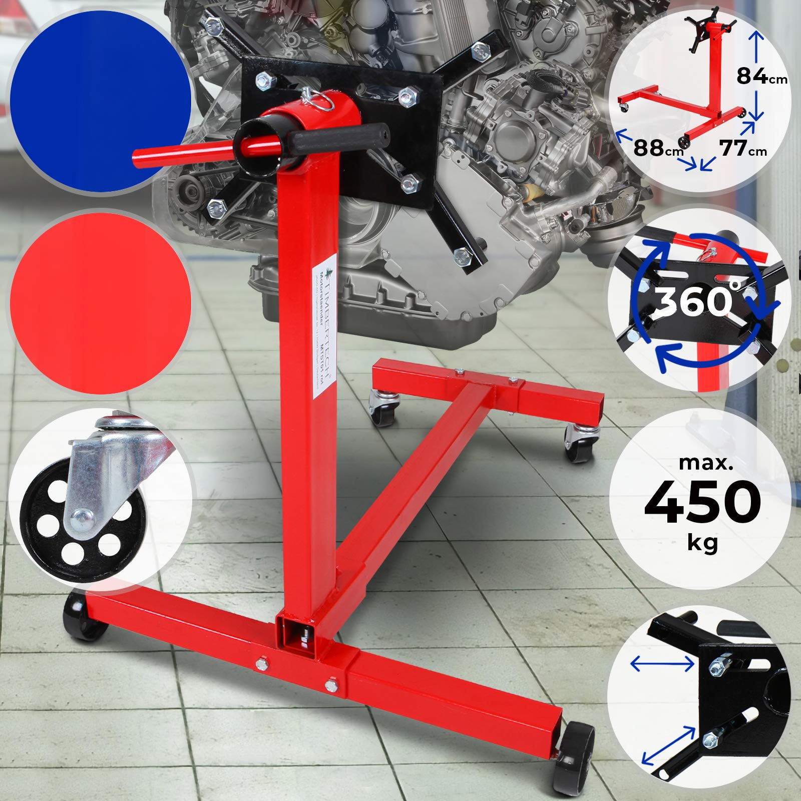 Buy TIMBERTECH Engine Support Stand Max. loading capacity 450kg