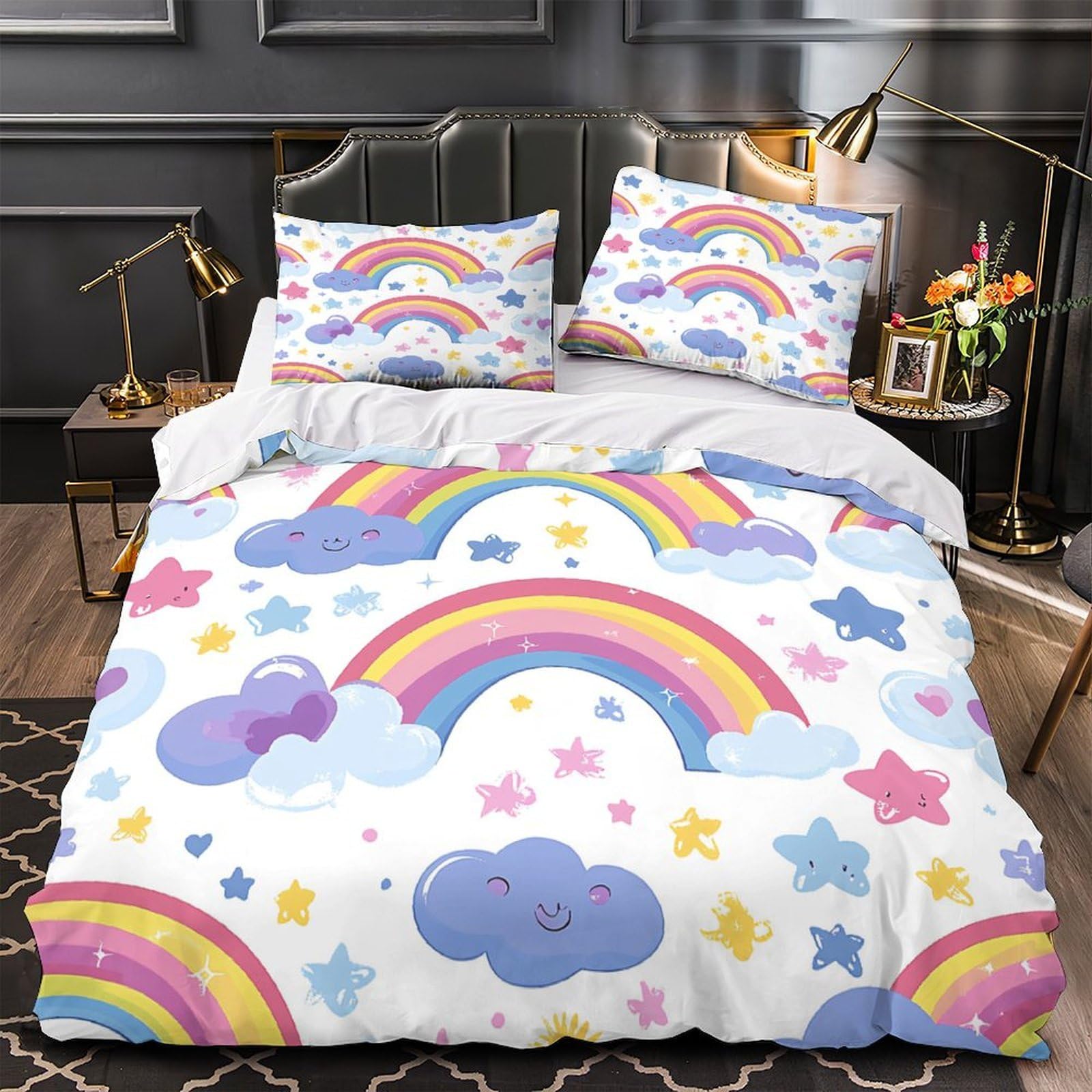 Housse de couette raton laveur 220x240 cm en microfibre