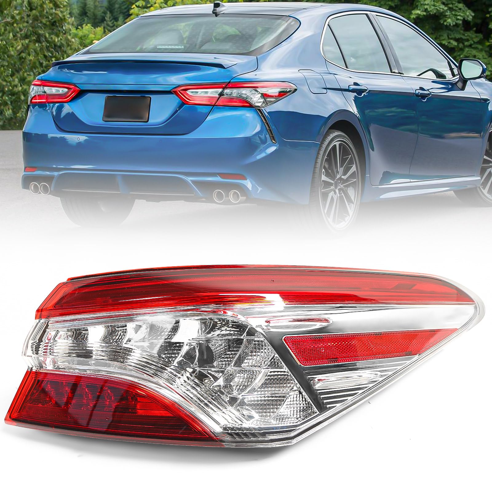 Huray Right LED Tail Light for Toyota Camry 2018-2020 XSE XLE