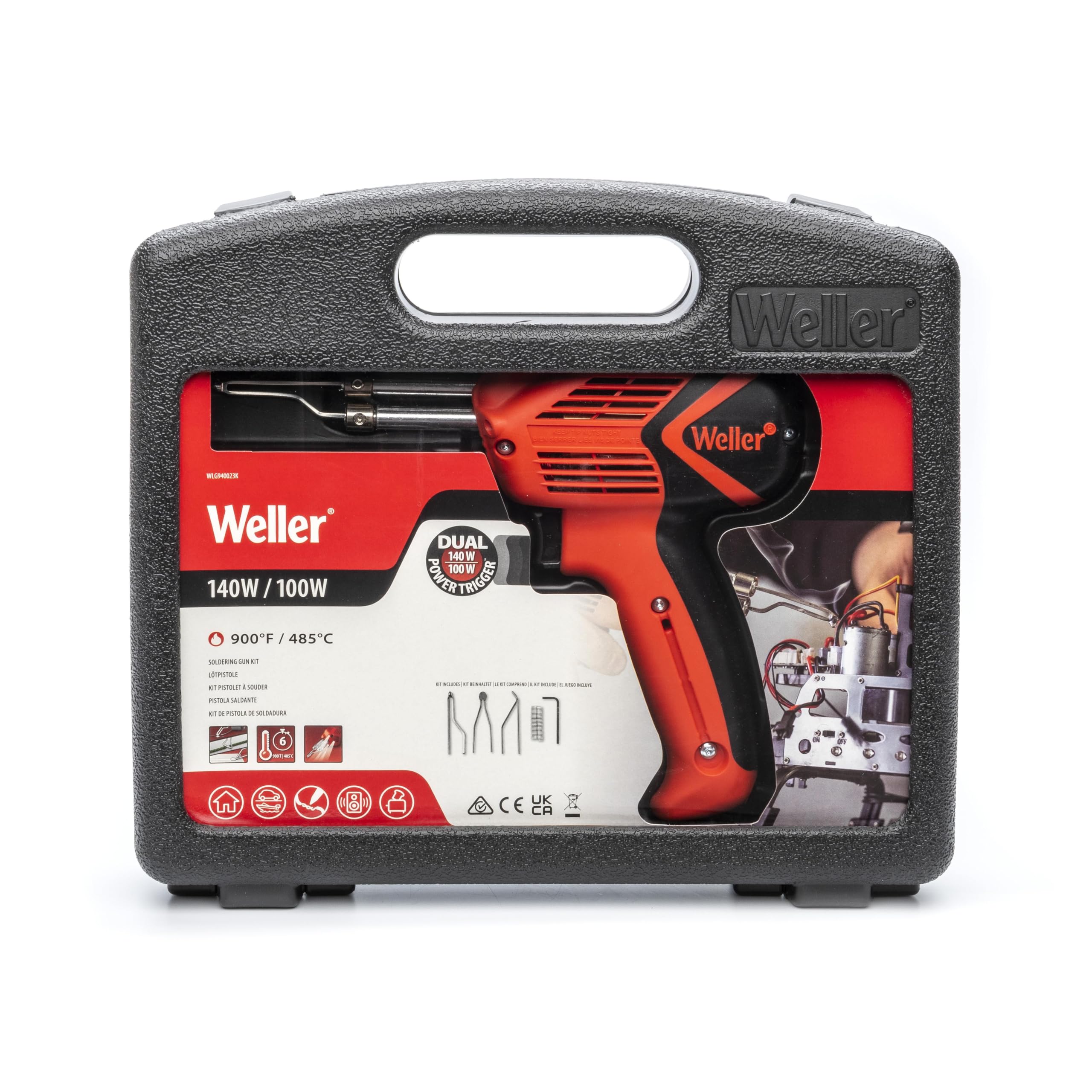 Weller WLG9400K23C Kit Pistola Saldante 140W/100W, EU