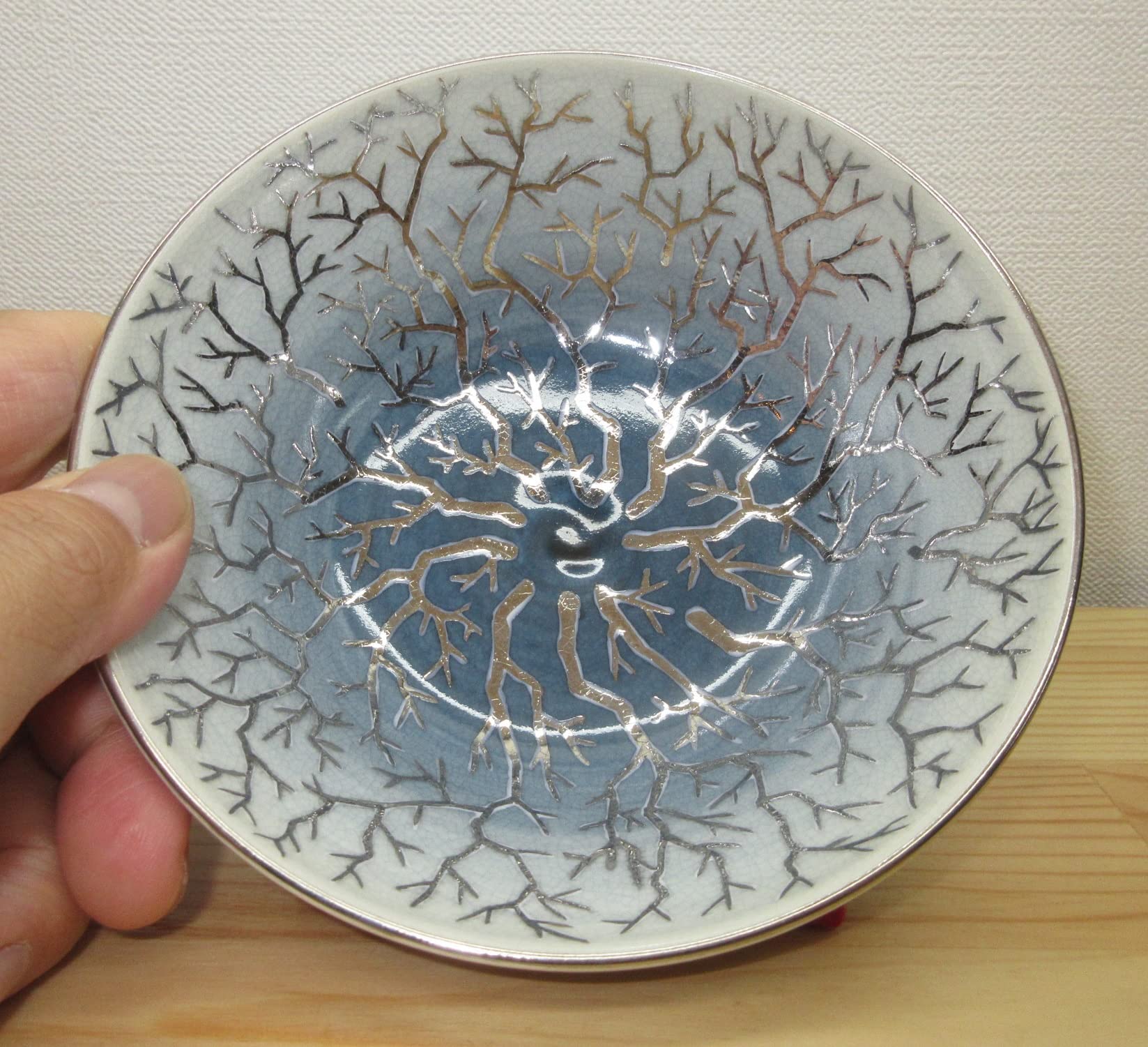 送料込【逢絢亭・新品】茶道具 平茶碗 京焼 仁清 珊瑚の図 山岡善高 共箱入り Amazon | 【逢絢亭】茶道具 茶碗 抹茶碗 平茶碗 京焼 仁清 珊瑚の図