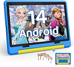 HotLight Children's Tablet 10 Inches, Android 14 Octa-Core, 8GB RAM+64GB ROM, 1280 x 800 IPS, 5000mAh, Parental Controls, WiFi 6|BT 5.3, Protective Case (Blue)