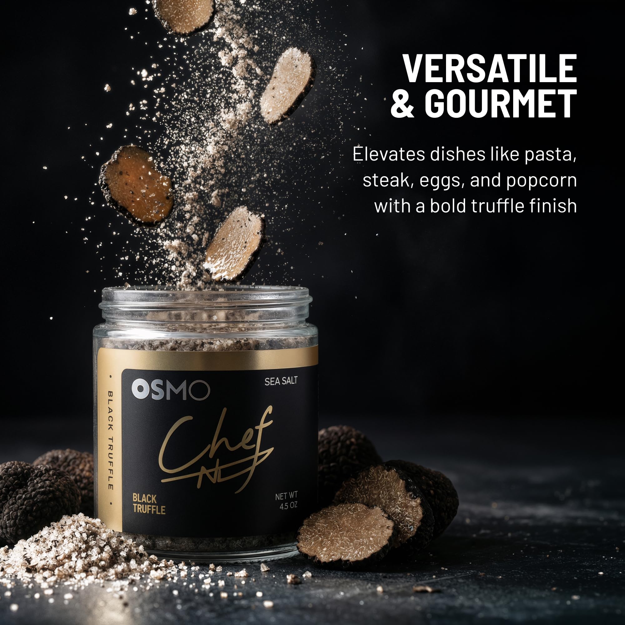 BOCCOM ボッコム　ソルト　S.A.L.T #チョコボーン Amazon.com : Osmo Black Truffle Sea Salt by Chef Nick DiGiovanni