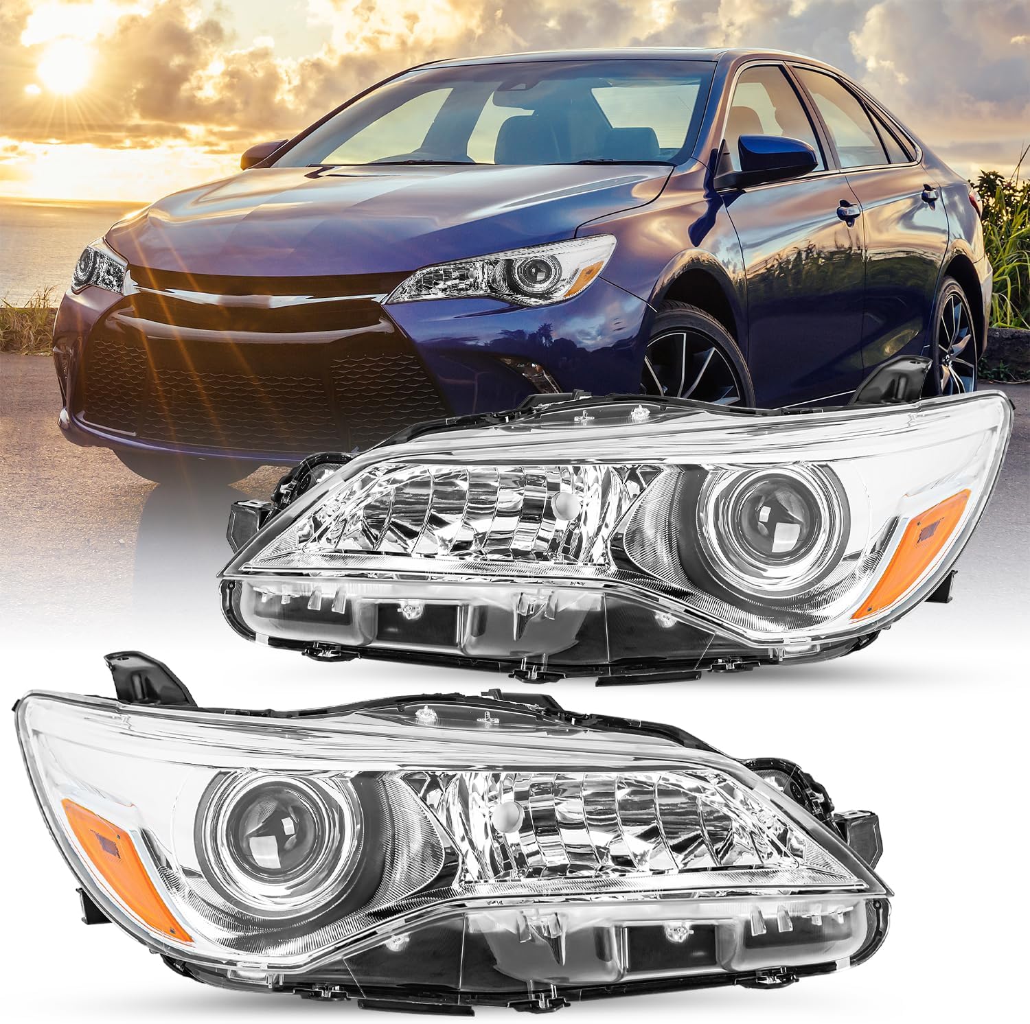 Amazon.com: JSBOYAT Headlight Assembly Compatible with 2015 2016 2017 ...