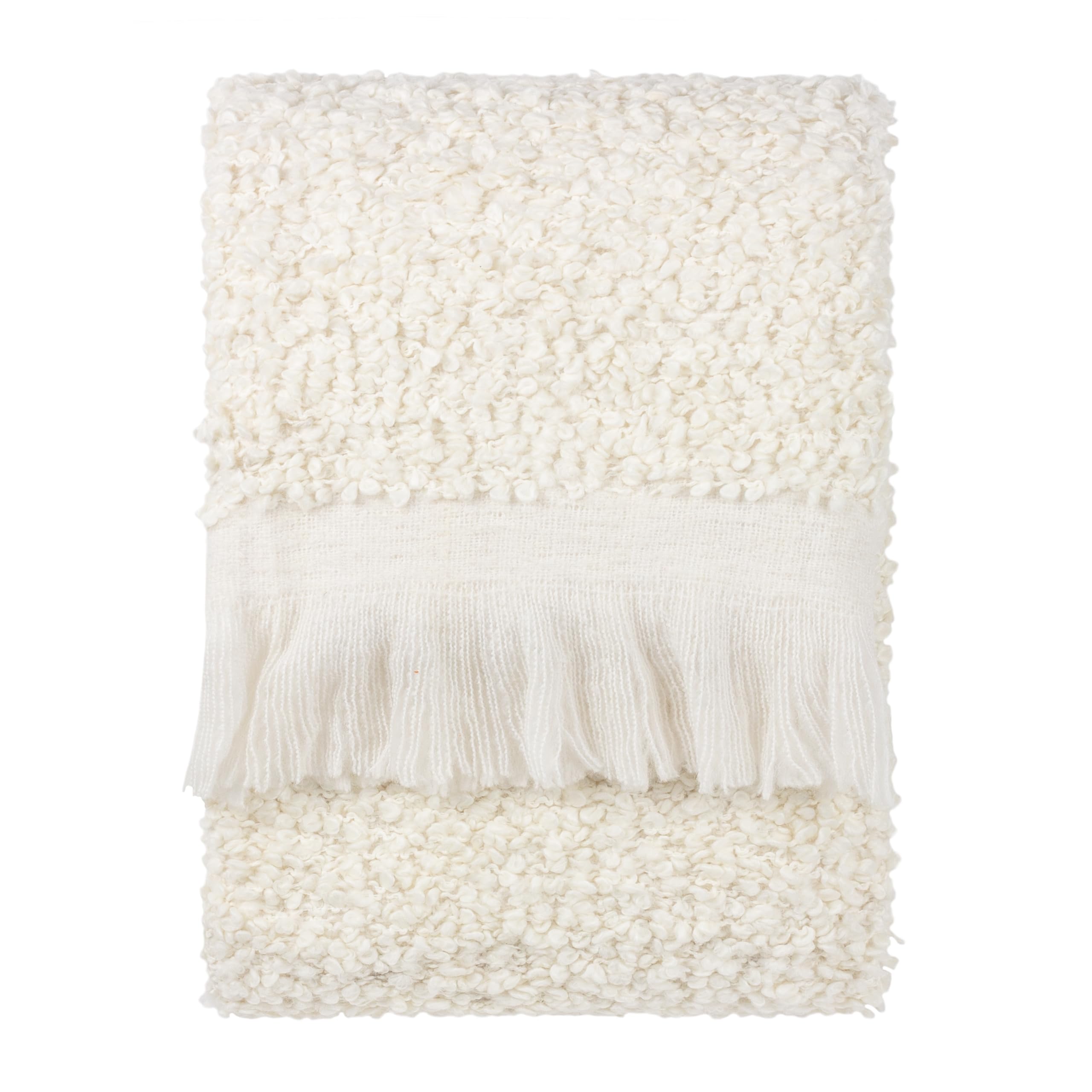 Yard Ullsmere Boucle Throw 130 cm x 180 cm Off-White
