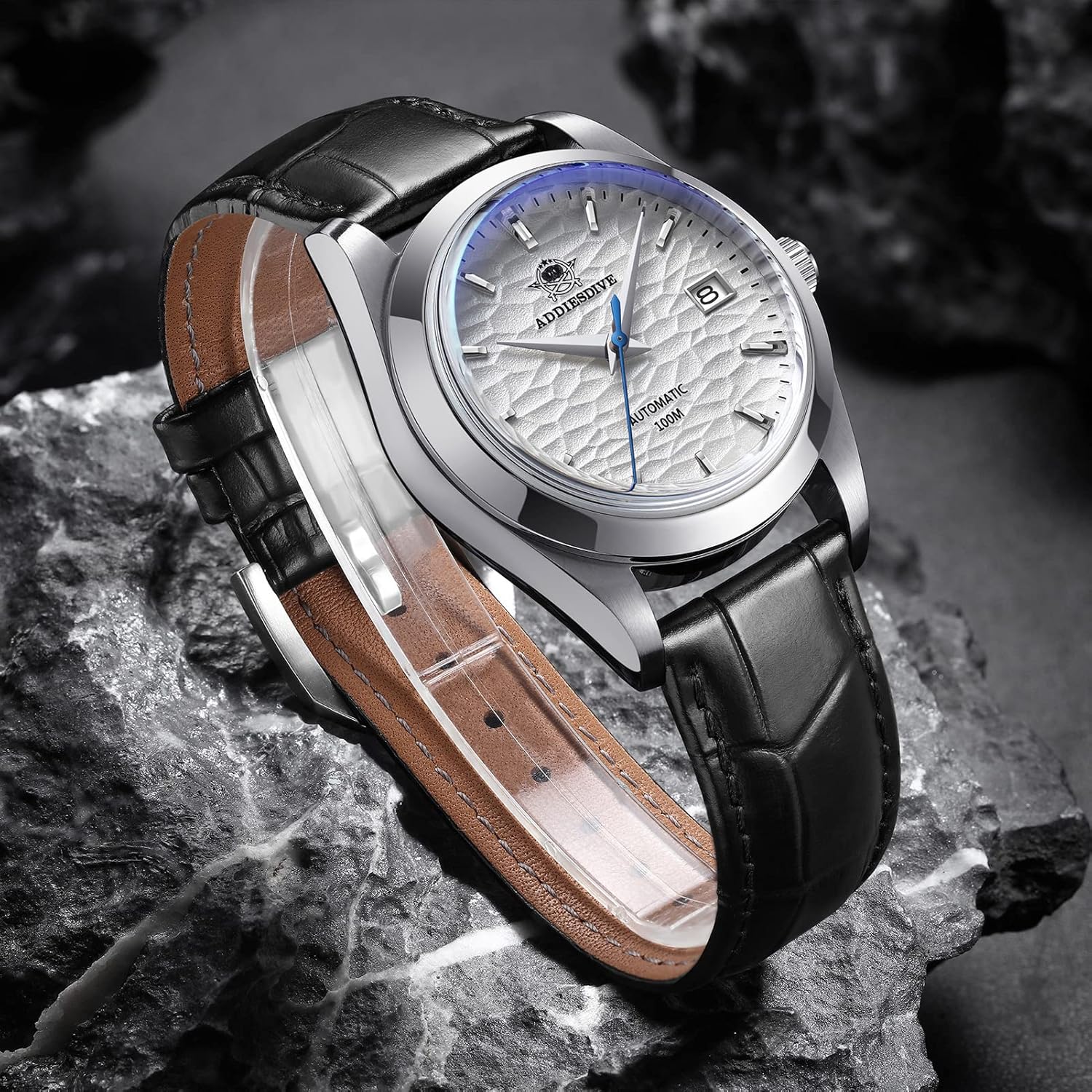 ADDIESDIVE Orologio da Pilota Automatico Classico da Uomo 200 Metri Impermeabile 39mm Orologio in Acciaio Inossidabile Movimento NH35A AD2118 (Quadrante Bianco) ADDIESDIVE Orologio da Pilota Automatico Classico da Uomo 200 Metri Impermeabile 39mm Orologio in Acciaio Inossidabile Movimento NH35A AD2118 (Quadrante Bianco)