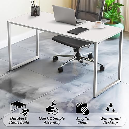 Miniatura 38 de SHW - Escritorio de 32 pulgadas para computador, oficina en casa, roble Roble,Negro,Espresso,Marrón