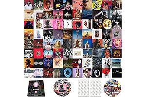 100 Pieces Album Cover Poster Aesthetic Pictures for Trendy Room Decor