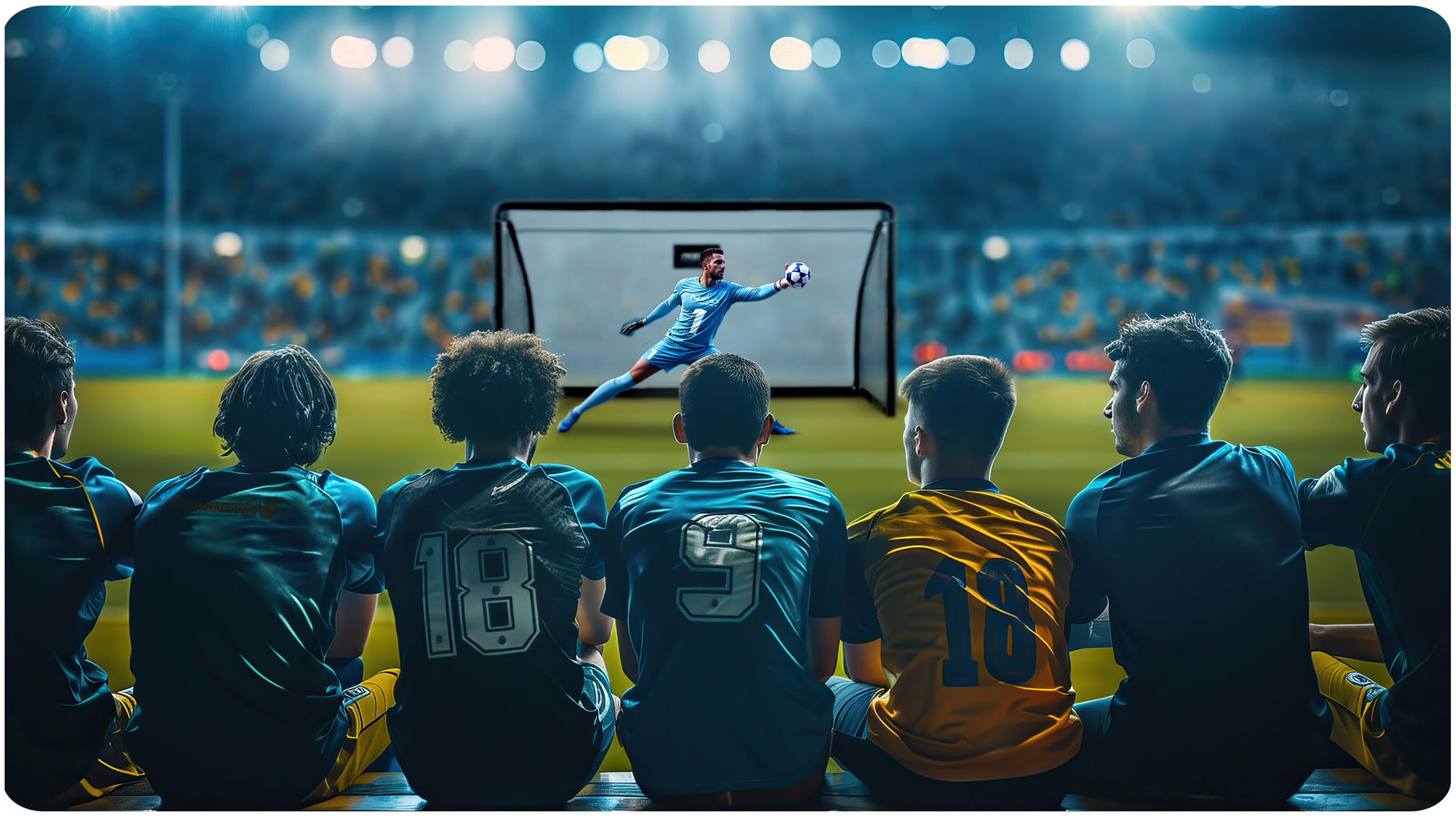 Neo-Sport Bramka do Piłki Nożnej Bramka Piłkarska z Pokrowcem na Stelaż Sprzęt Treningowy 300 x 200 x 90 cm Czarny