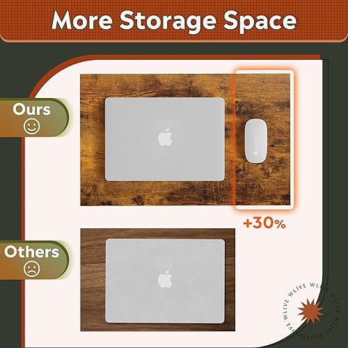 Miniatura 4 de WLIVE Mesa auxiliar en forma de C, mesas auxiliares pequeñas para sofá, mesa de sofá ancha que se desliza por debajo, mesa de aperitivos para
