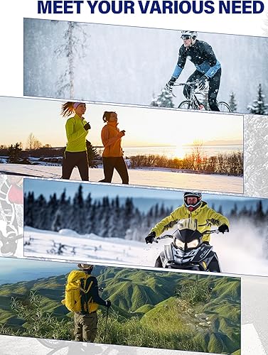 Miniatura 6 de Guantes de invierno para hombre y mujer, guantes térmicos resistentes al viento, para pantalla táctil, unisex, cálidos, antideslizantes, forrados,