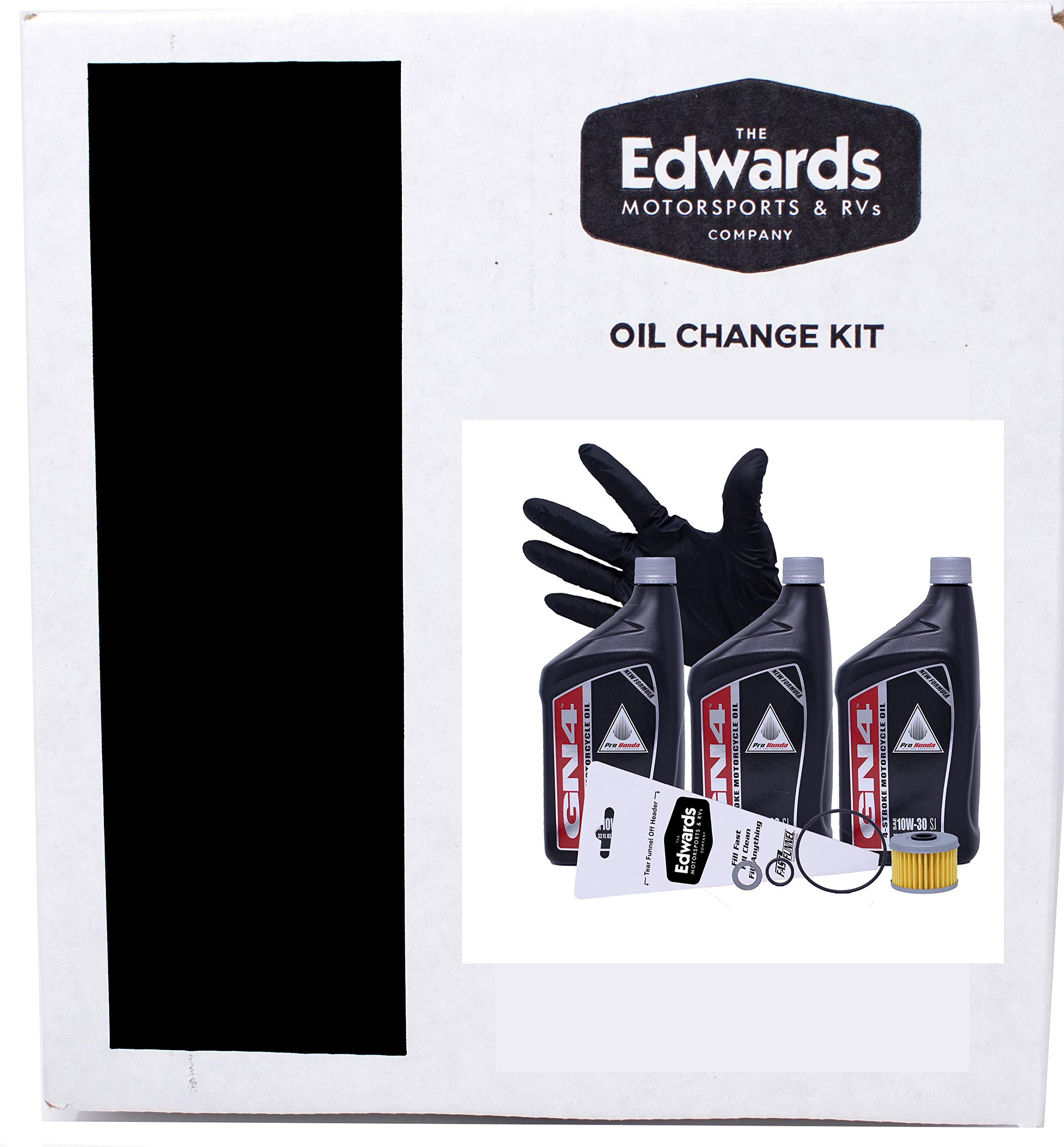 AWESOMEOFFROAD Full Synthetic Oil Change Kit compatible with Kawasaki for Ninja 400 EX400 Z400
