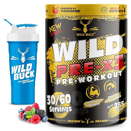 Wild Buck Wild Pre X3 Hardcore Pre Workout Supplement With Creatine Monohydrate Arginine Aakg Beta Alanine Explosive Muscle Pump For Men Women 30 60 Servings Wild Berries 255g Free Shaker Amazon In Health Personal Wild Buck Wild Pre X3 Hardcore Pre Workout Supplement With Creatine Monohydrate Arginine Aakg Beta Alanine Explosive Muscle Pump For Men Women 30 60 Servings Wild Berries 255g Free Shaker Amazon In Health Personal