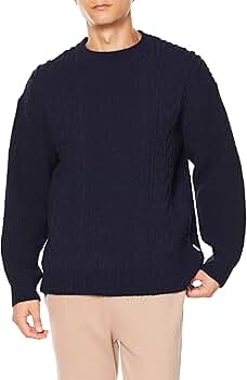 Amazon | [ジェラート ピケ] HOMME スフレアランニット クルー