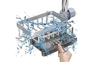 Kitchen Sink Faucet Storage 2 in 1 Organizer Shelf