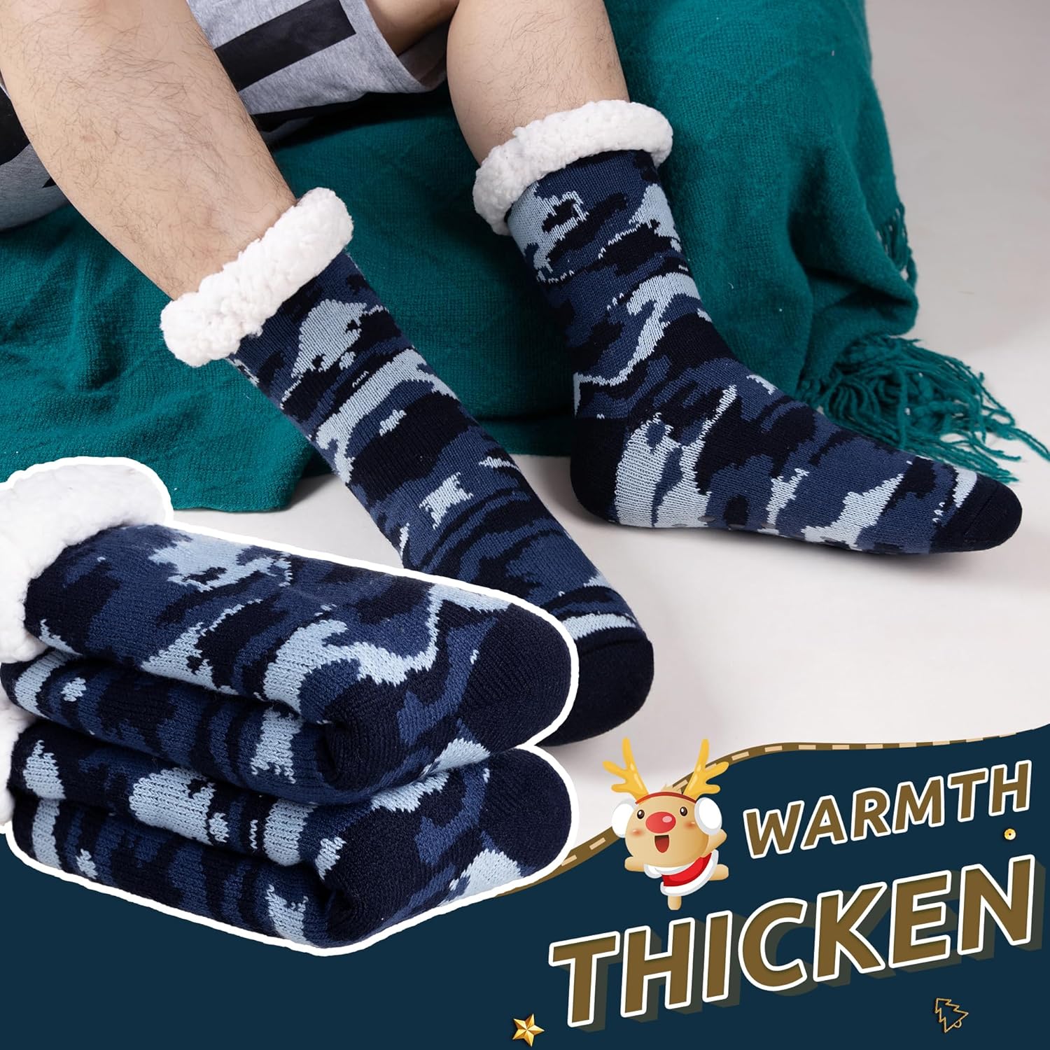 Guinness Regalo Uomo Calze Pantofole, Caldo Calzini Antiscivolo, Regali Per Fidanzato Marito - Foto 2