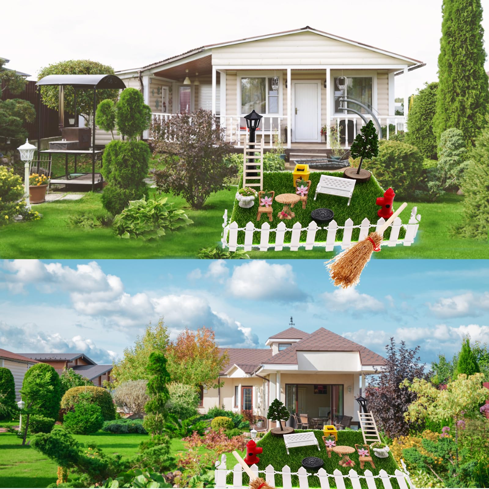 Tuinkabouters Feeëntuin Miniatuur Standbeeld - 7 Stuks 5 cm - Set van
