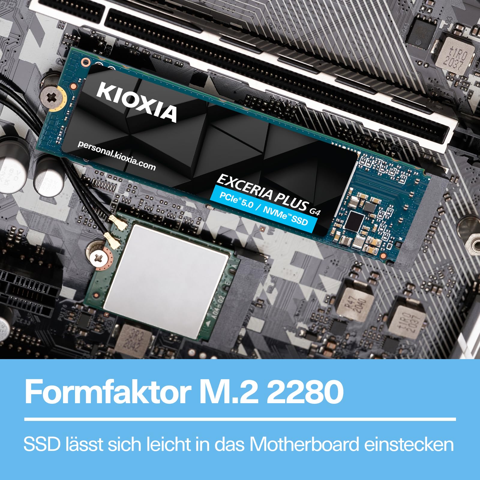 KIOXIA EXCERIA Plus G4 – 1TB M.2 2280 NVMe SSD – PCIe 5.0, bis zu