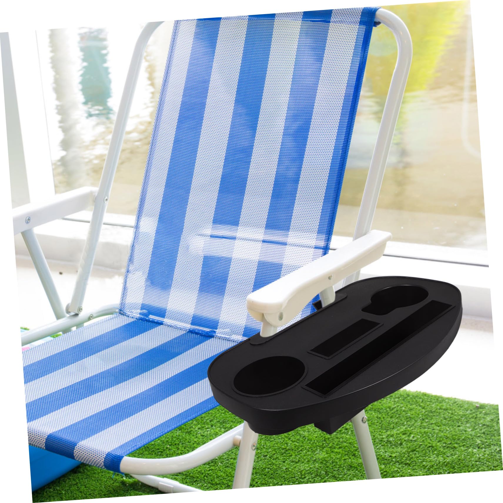 Portabicchieri Universale Per Sedia Da Campeggio – Vassoio Laterale Portatile Per Picnic, Pesca E Relax
