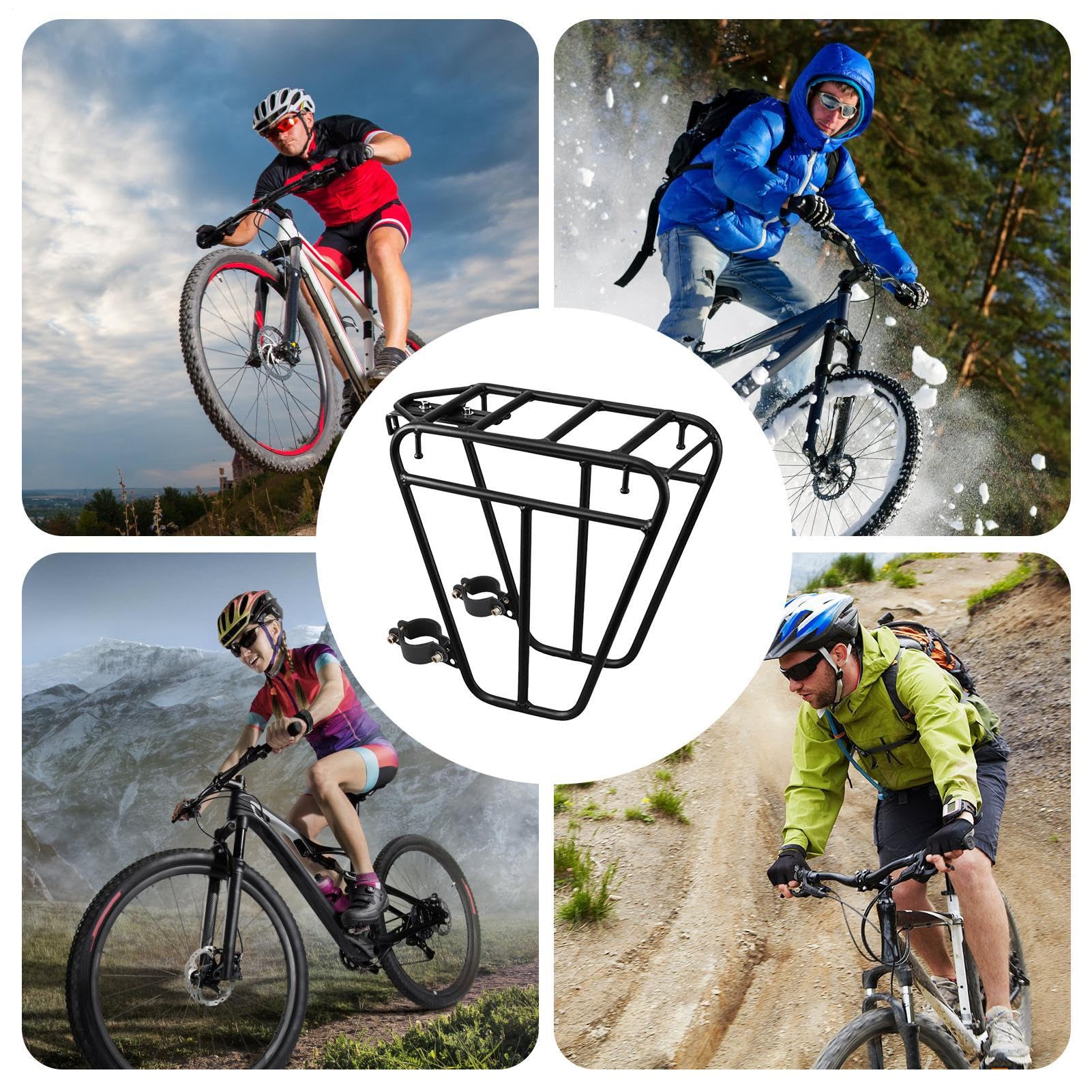 Prix De Bagages À Vélo À L' | Paignage À Bagages pour Le Vélo De Montagne | Offre des Options De Fixation Sûres pour Les Sacs | Capacité De 25 Kg | 30 * 14 * 30cm
