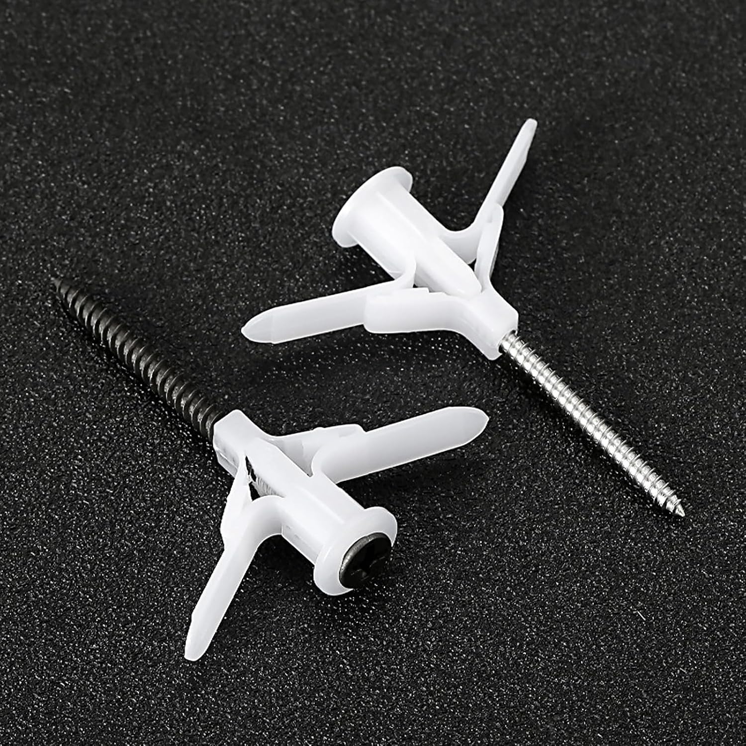 200 Pcs White Pe Expansion Tubes for Plasterboard with Impact Resistance and Good Toughness, Creative Airplane Shape Design for Drywall Repair and Household Wall Fixings