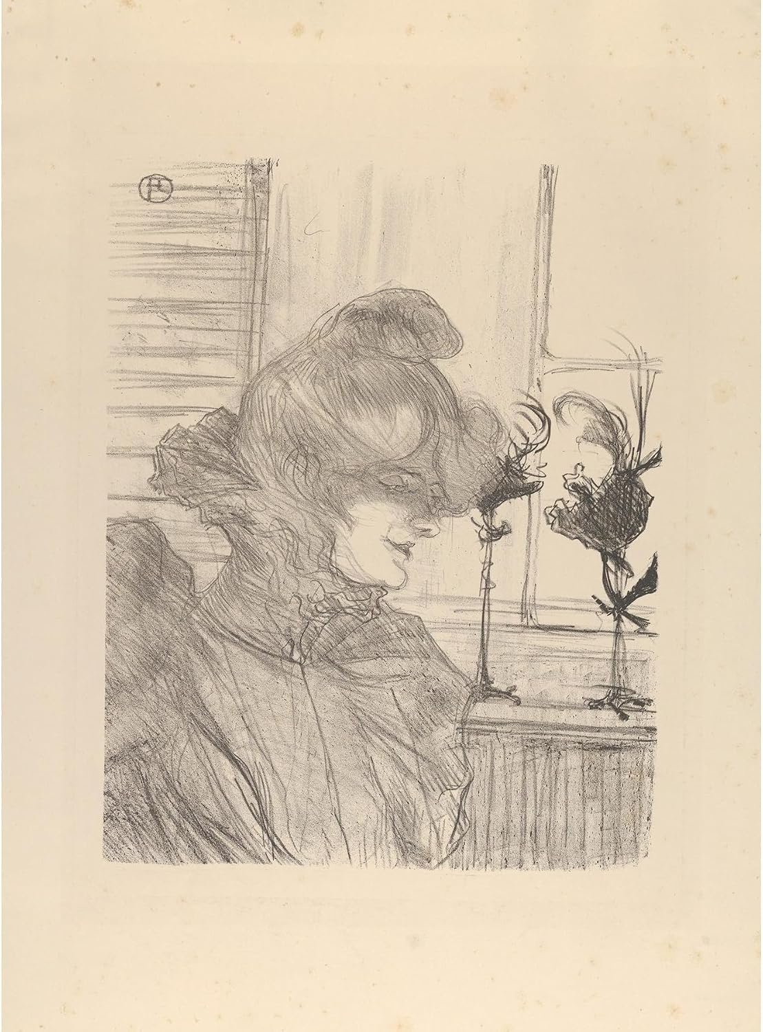 ArtDirect Louise Blouet 'Le Margoin' (1900) Unframed Art Print Giclee Poster by Henri de Toulouse-Lautrec - Ready for Framing with Customization Sizes 7x10, 10x14, 15x20, 24x33, 35x48 and 44x60 inches
