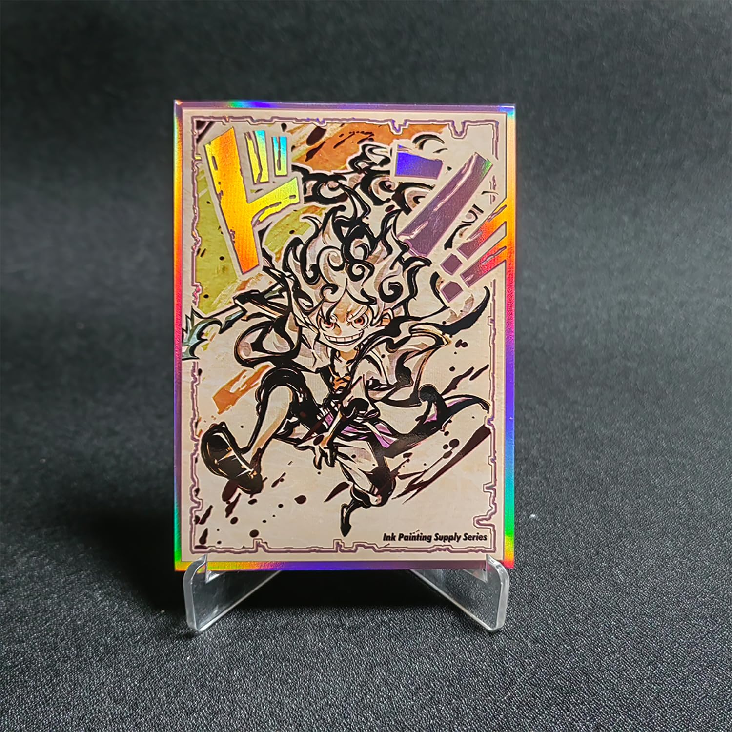 goku black card sleeves Lotus 60pcs 67x92mm Ink Holographic Flashing Top Loading Art Anime Printing for Trading Card and Standard Size Card (Luffy) Toys & Games these sleeves offer durable protection while showcasing iconic illustrations from the Dragon Ball saga 2024 Goku Black Anime Drip