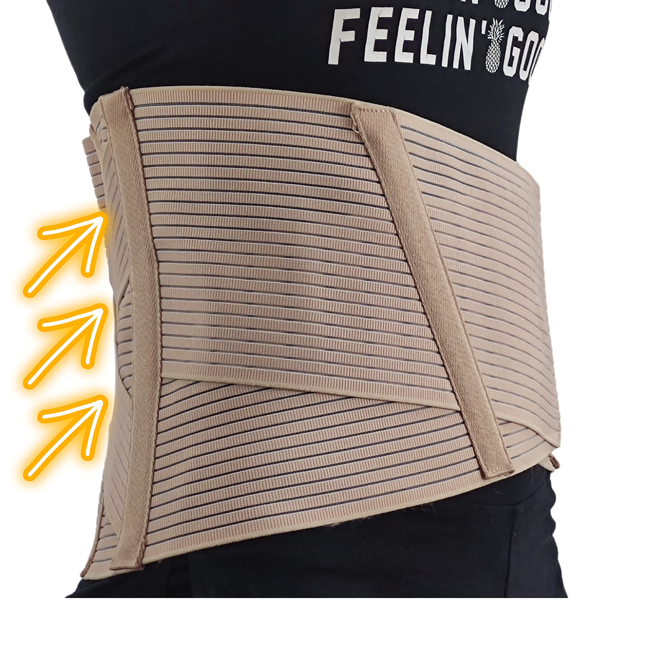 GYOUNG Fascia Lombare Supporto Schiena correttore posturale busto lombare con stecche fascia lombare ortopedica