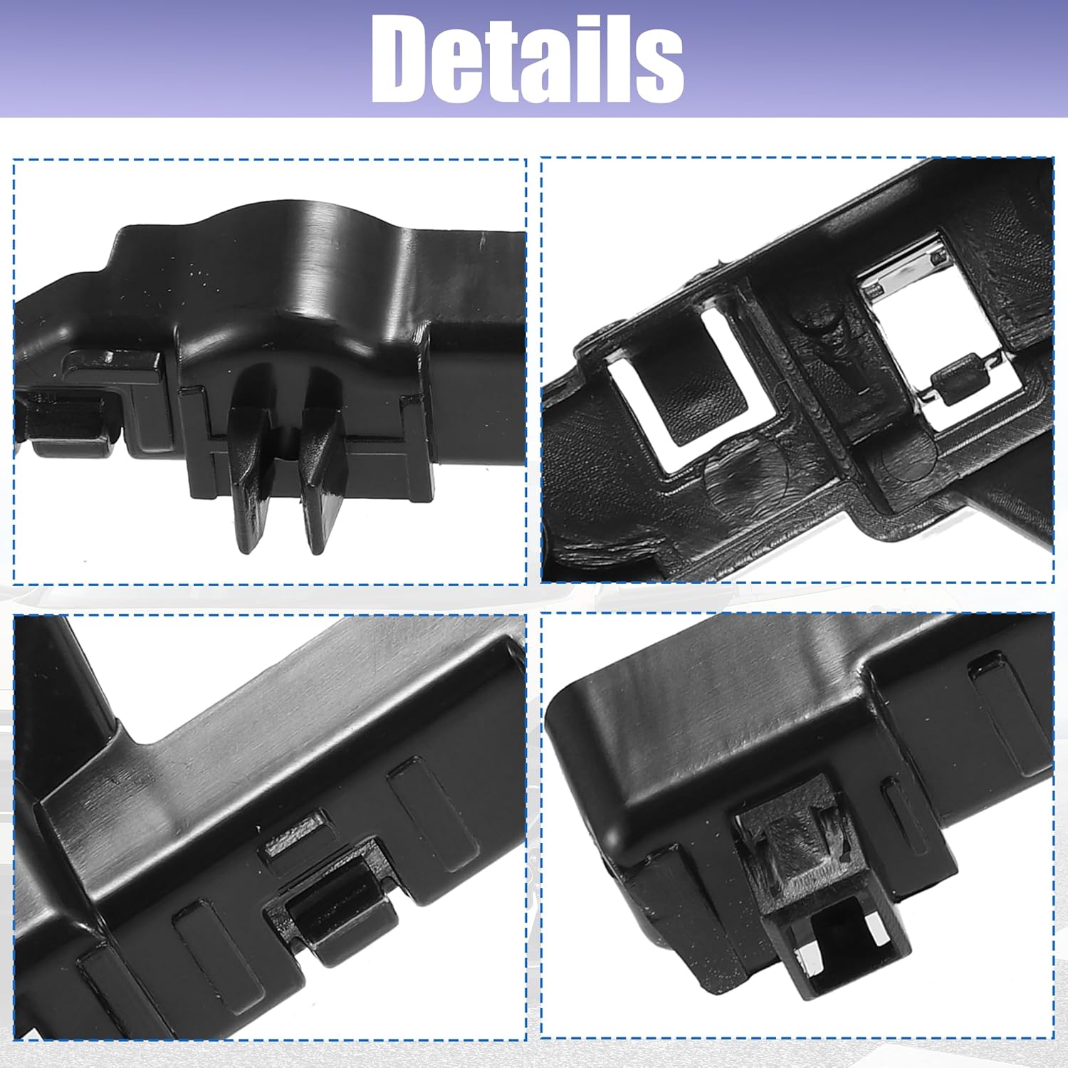 X AUTOHAUX 1 Pair Left and Right Side Front Bumper Mounting Support Bracket No.62222DF30A/62223DF30A for Nissan Rogue Sport 2017-2022
