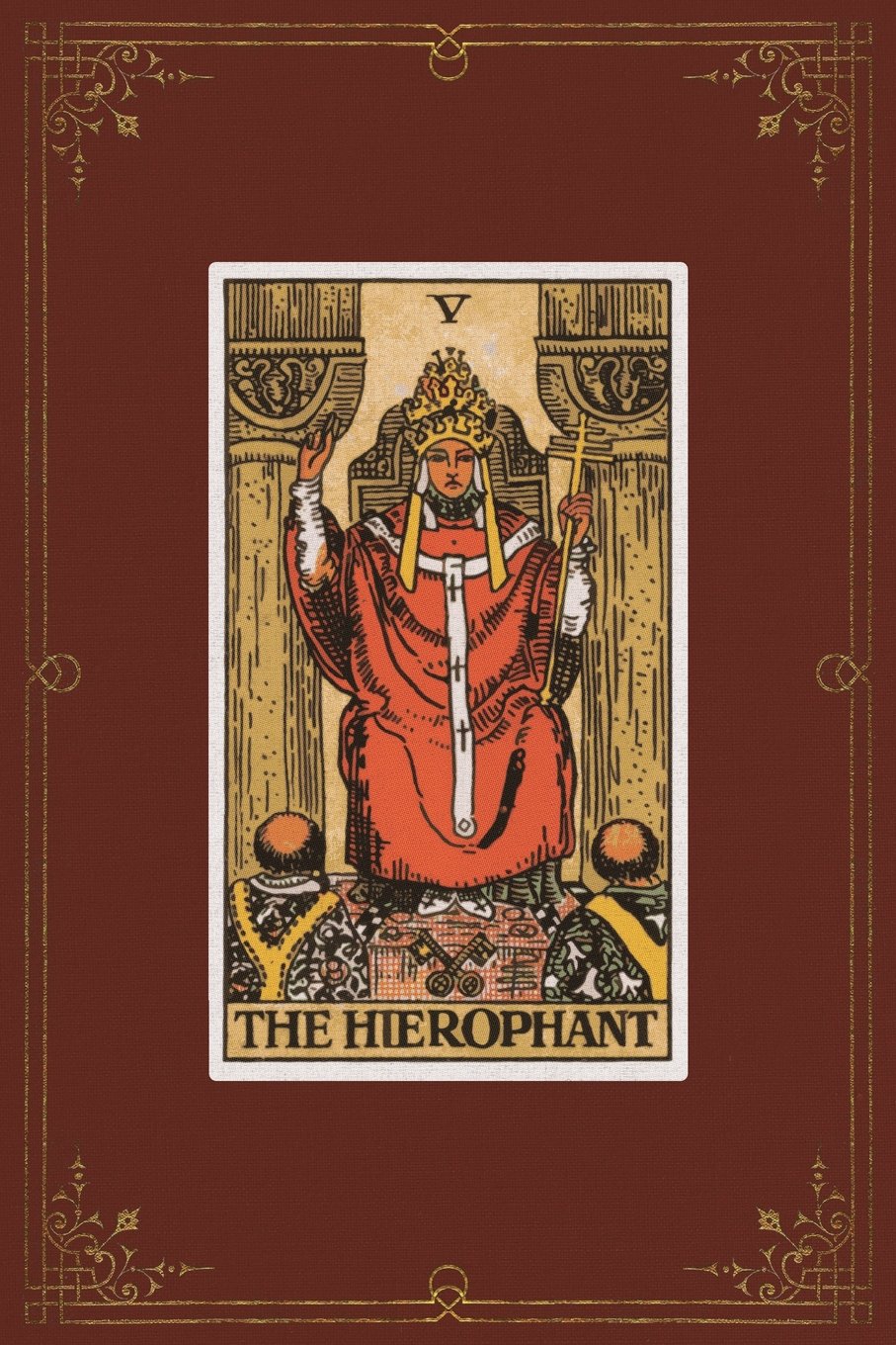 The Hierophant: 120 Blank Lined Pages, 6 X 9 College Ruled Notebook, The Hierophant Tarot Card - Antique Vintage Style Journal, Diary, Notebook (Tarot ... Vintage Style - Tarot Card Notebooks) Paperback – March 2, 2018