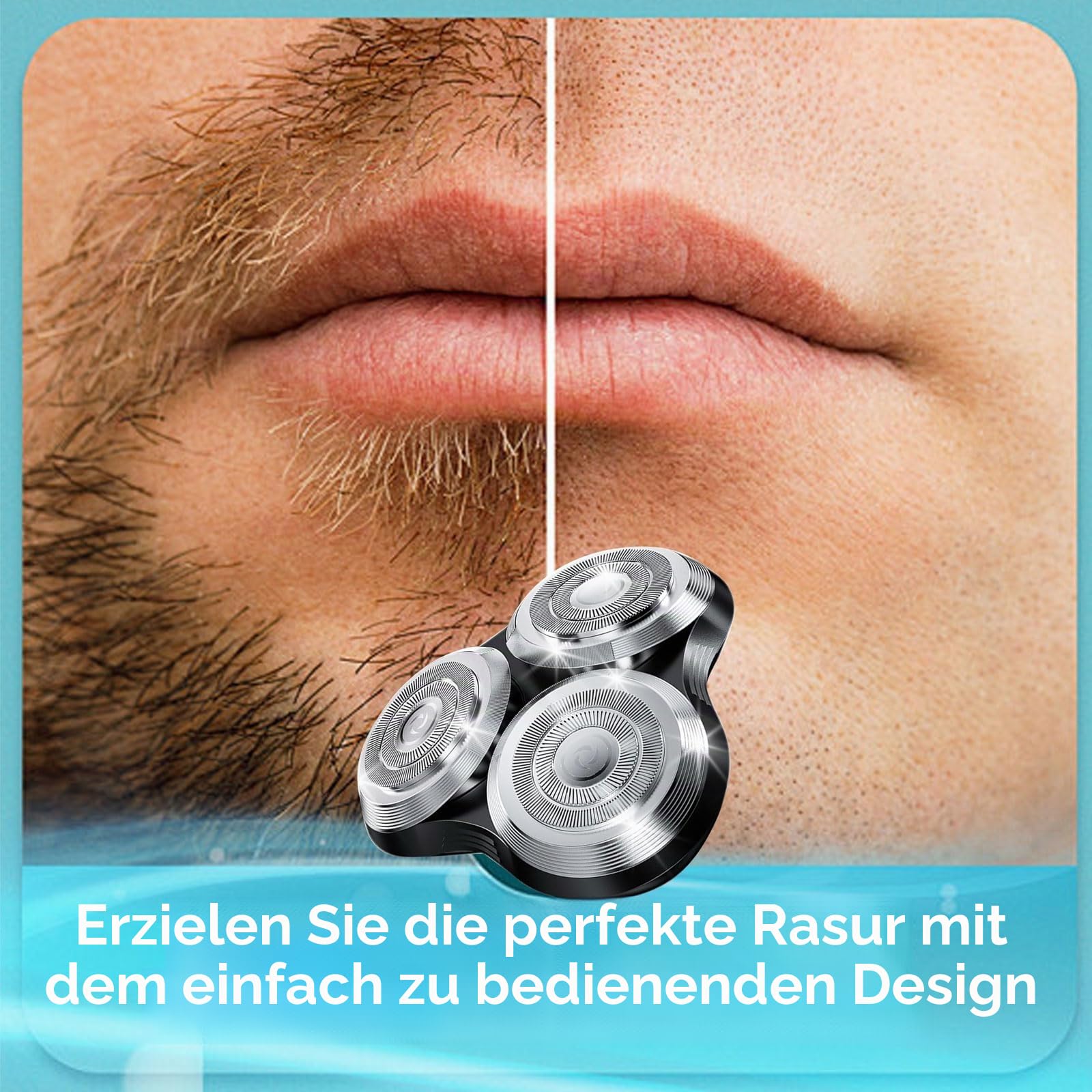 Ersatzrasierköpfe Kompatibel mit Philips Norelco Series 9000 (S9000) Rasierern Ersatzköpfe (SH90-3 stück)