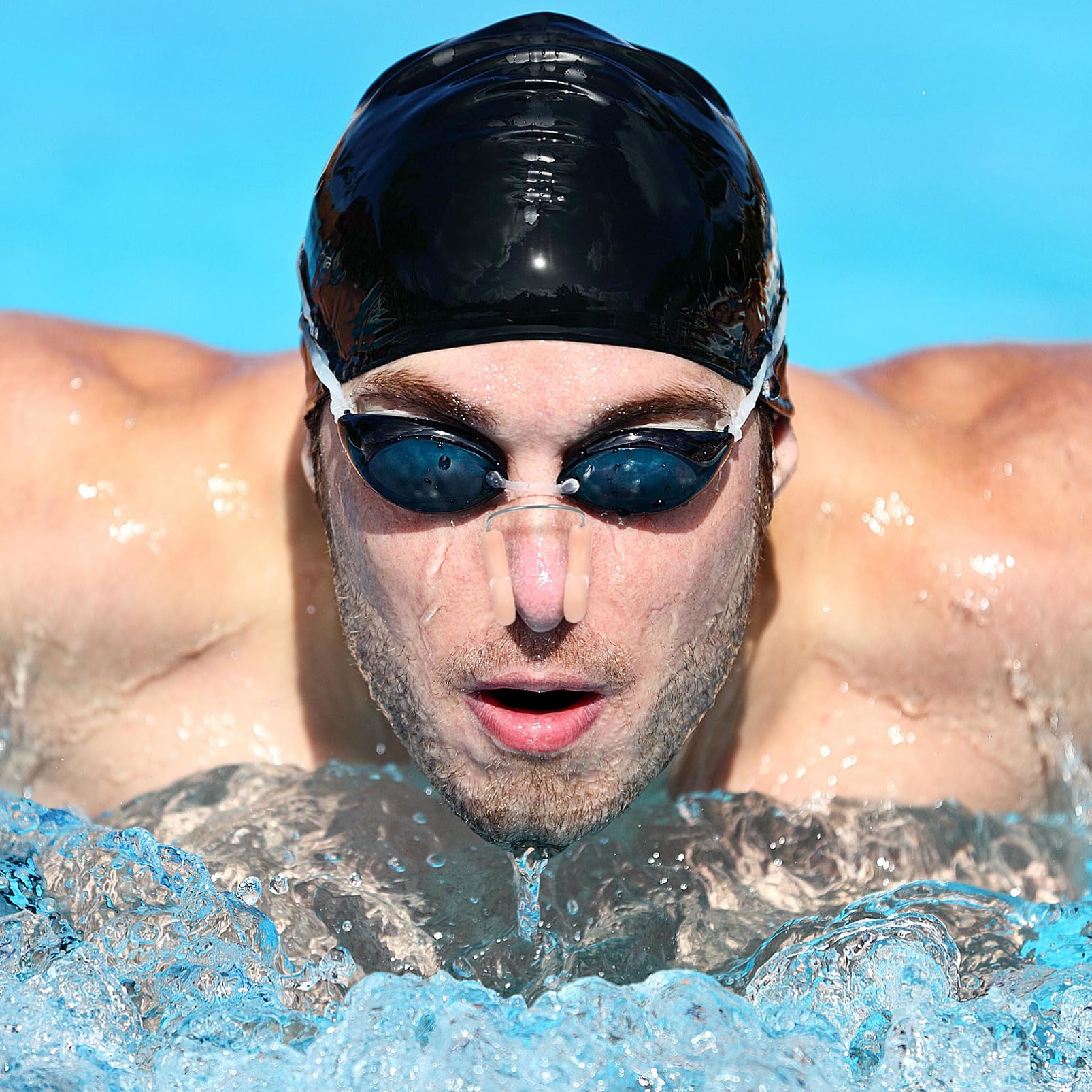 Kisangel Pinza Nasal para Natación Tapón Nasal para Piscina para Y Adultos para Entrenamiento para Nadadores Bajo El Agua para Deportes para Protección De Color