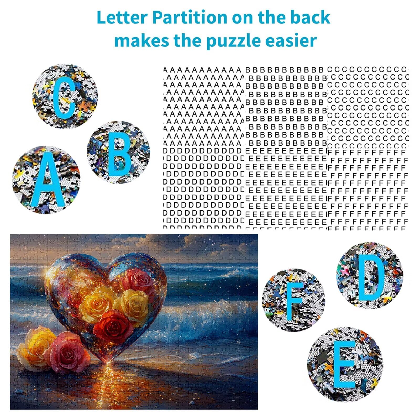 Puzzle 3000 elementów miłość puzzle dla dorosłych różowe 122 x 81 cm Unikalne rzemiosło klasyczne 3D drewniana układanka do rodzinnych gier aktywnych, układanka do samodzielnego wykonania nawet do