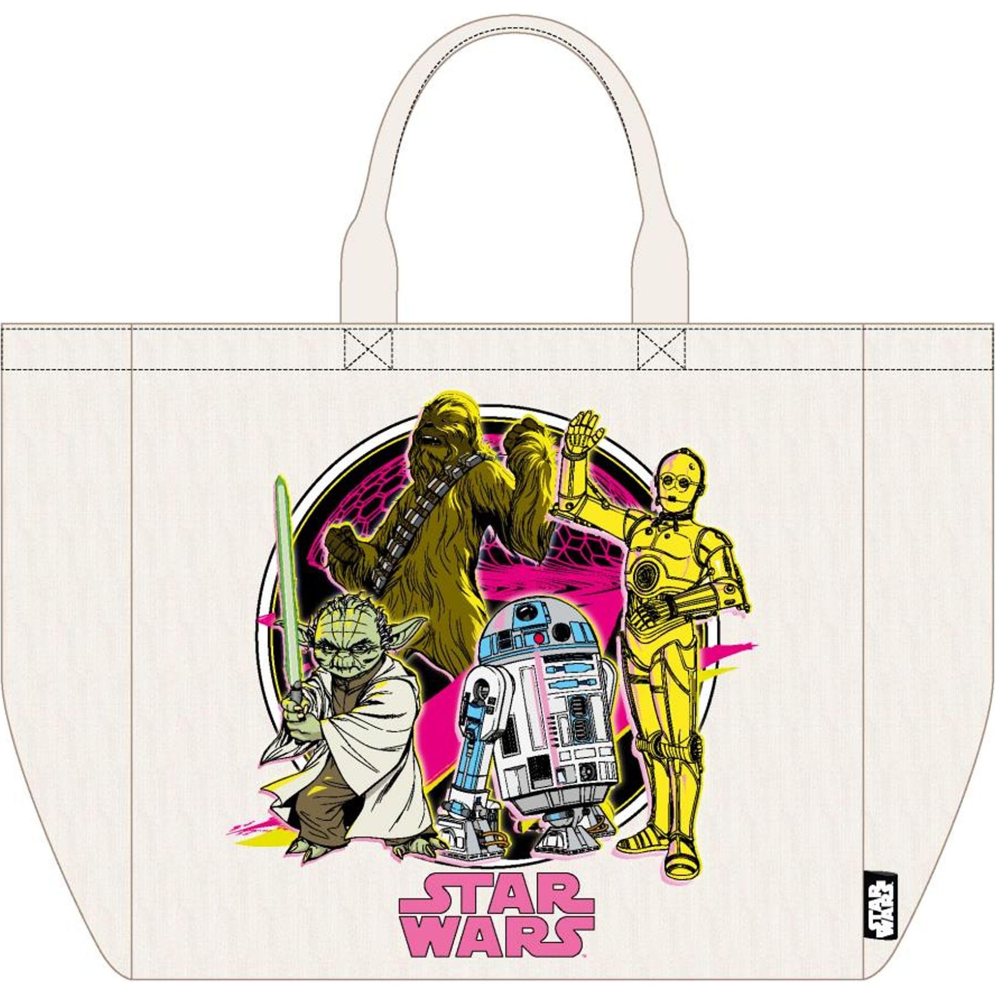 Star Wars Stormtroopers & Galactic Ships Reversible Tote Bag | Eco-Friendly Reusable Fabric Tote Bag for Shopping or Daily Use