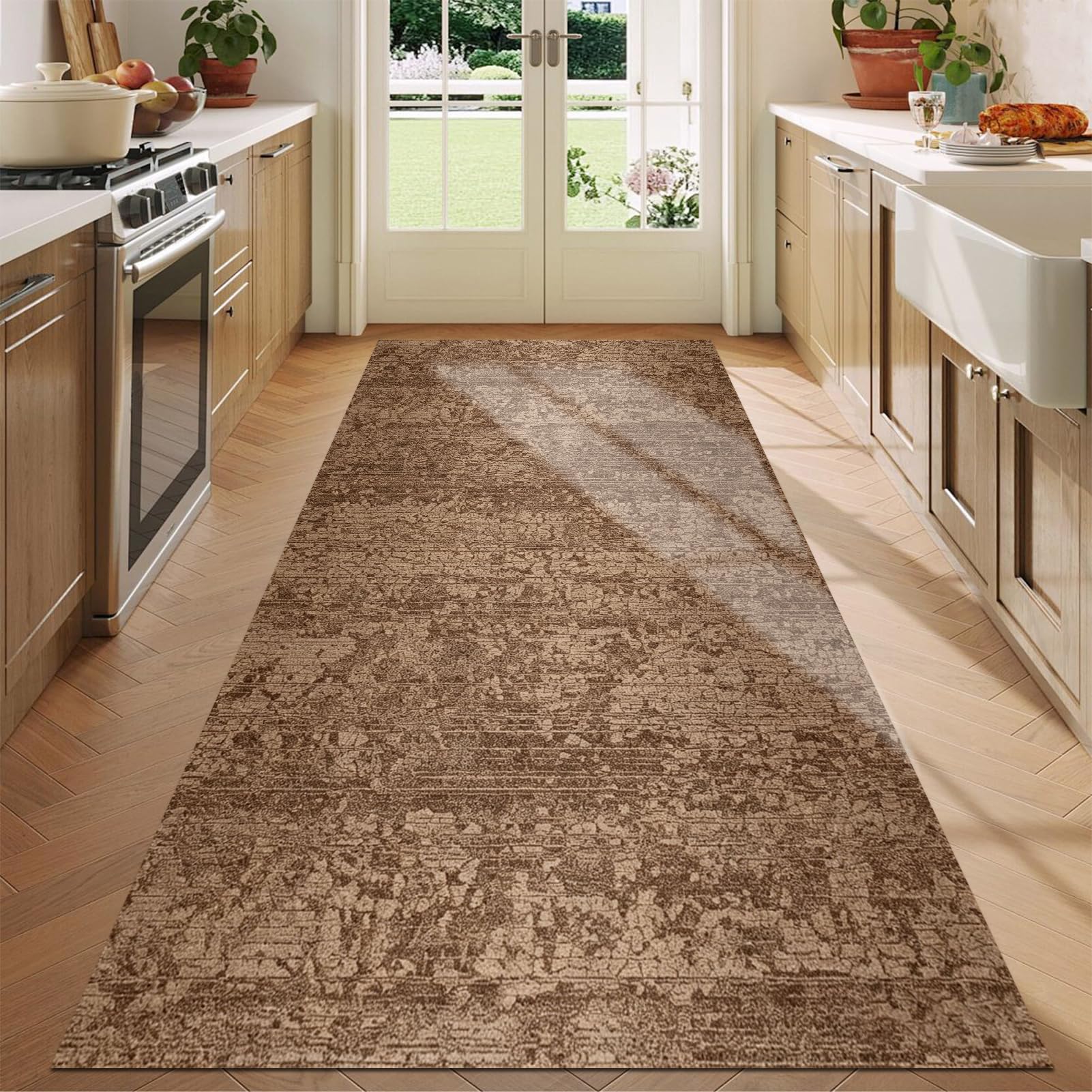 Alfombras para pasillos lavables: tapete corredor antideslizante de 100x150 cm para cocina y hogar