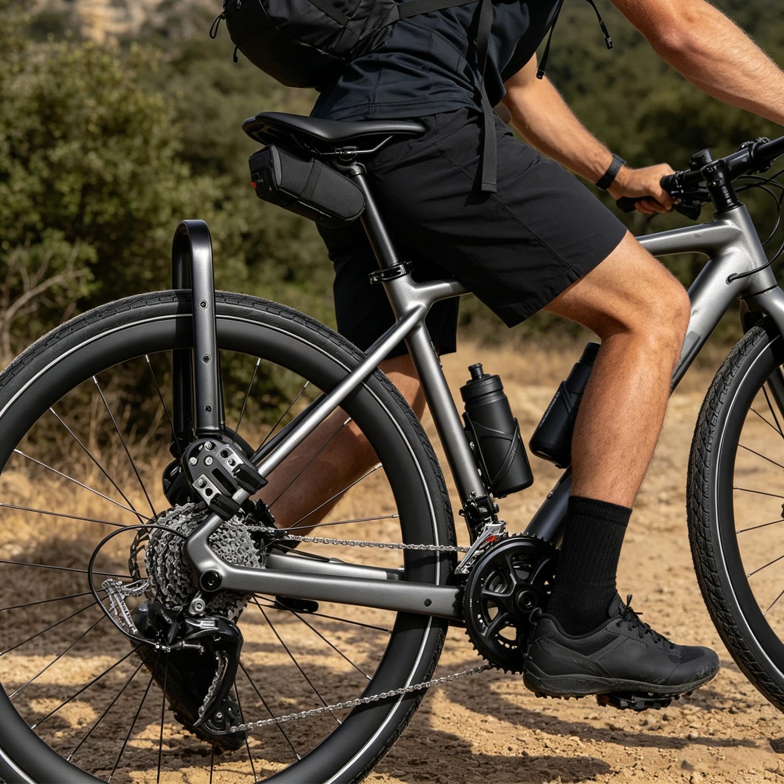 Portapacchi Posteriore da Bicicletta Universale con 30 kg in Lega | Portapacchi Posteriore per Bicicletta Per Viaggi Mountain Bike, Strada, Pendolarismo, Avventura, Ciclismo,