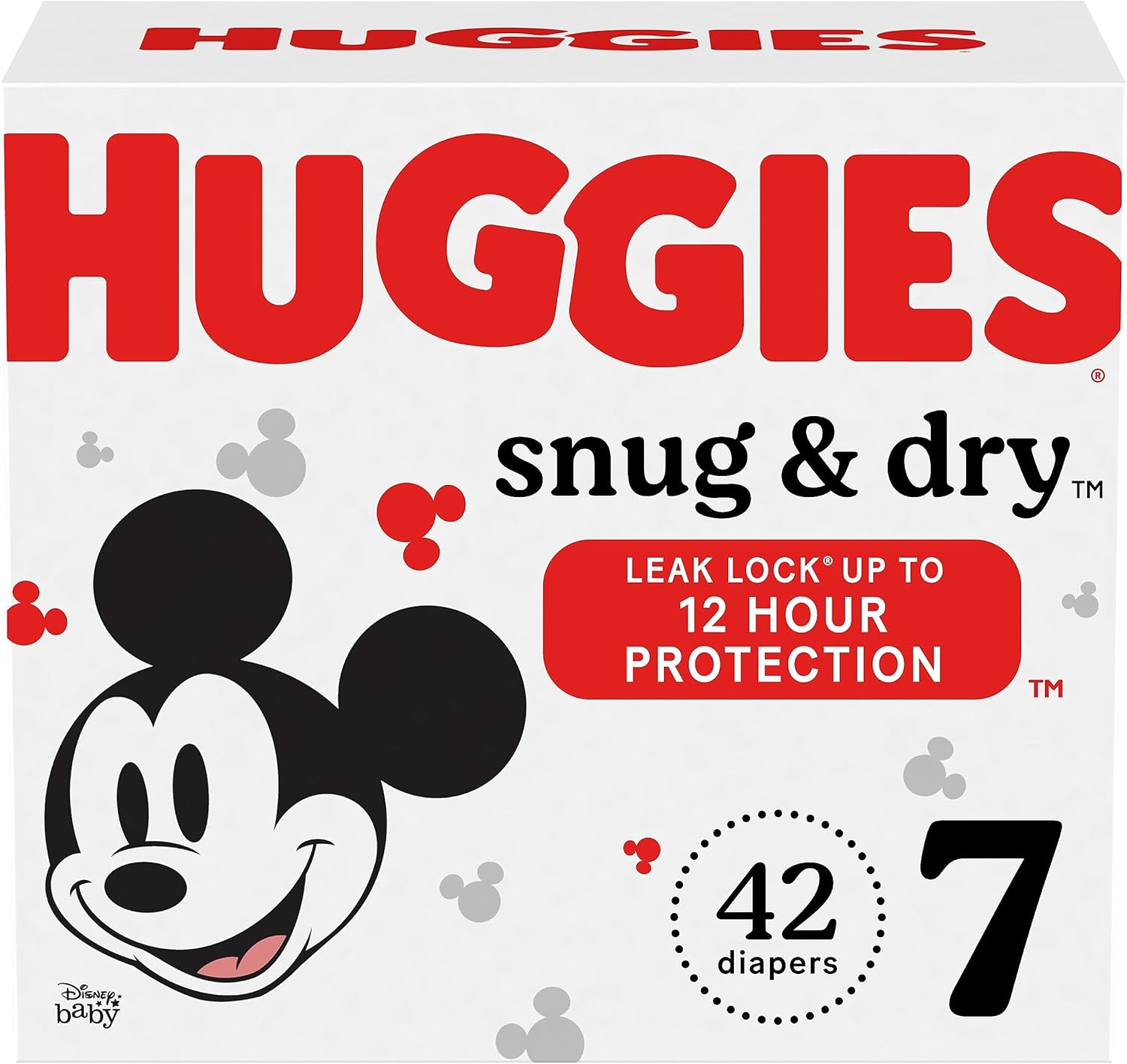 Huggies Size 7 Diapers, Snug & Dry Baby Diapers, Size 7 (41