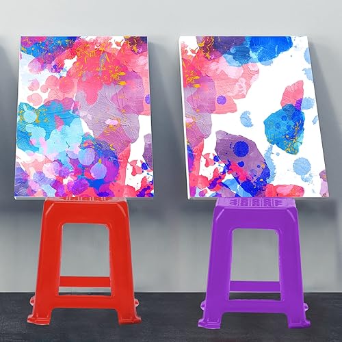 Miniatura 7 de Soporte de pintura de 16 piezas, soportes de lona para pies de lona, mini soportes de lona fluida que no se saltan, soportes de soporte de lona de