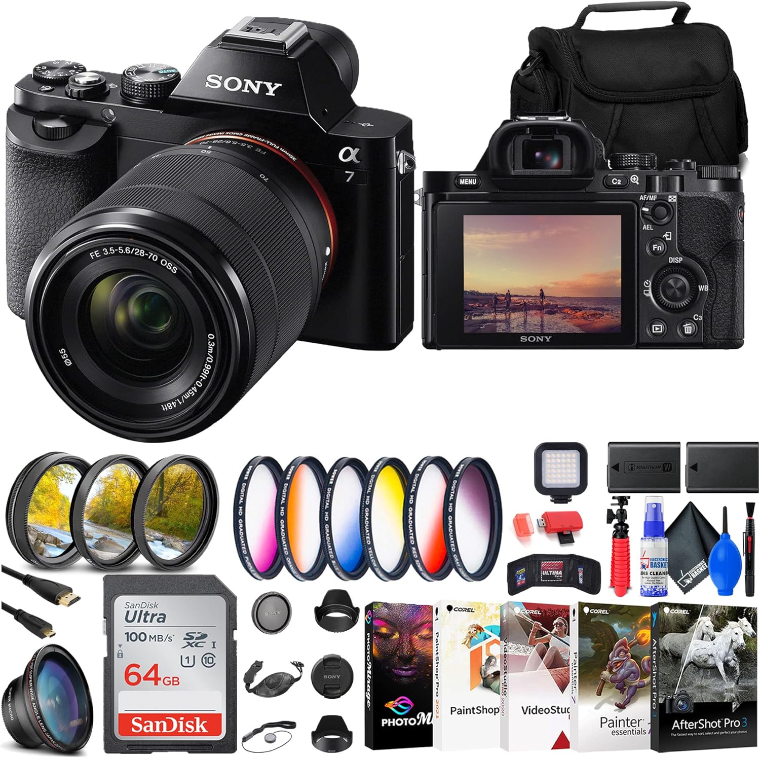 Sony Alpha a7 Mirrorless Digital Camera with FE 2870mm f