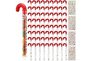 72 Pcs Christmas Clear Empty Holiday Candy Tubes