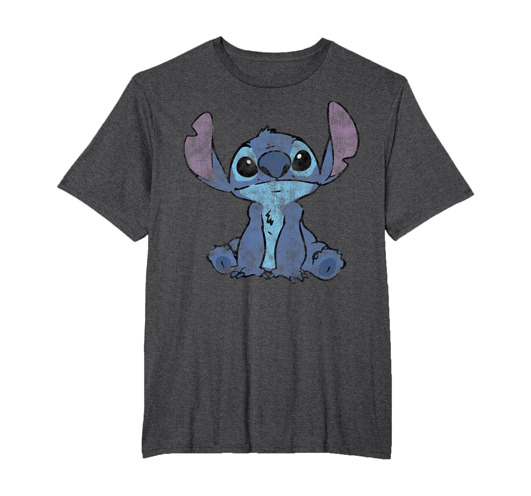 Disney Lilo &amp; Stitch Distressed Stitch Portrait T-Shirt