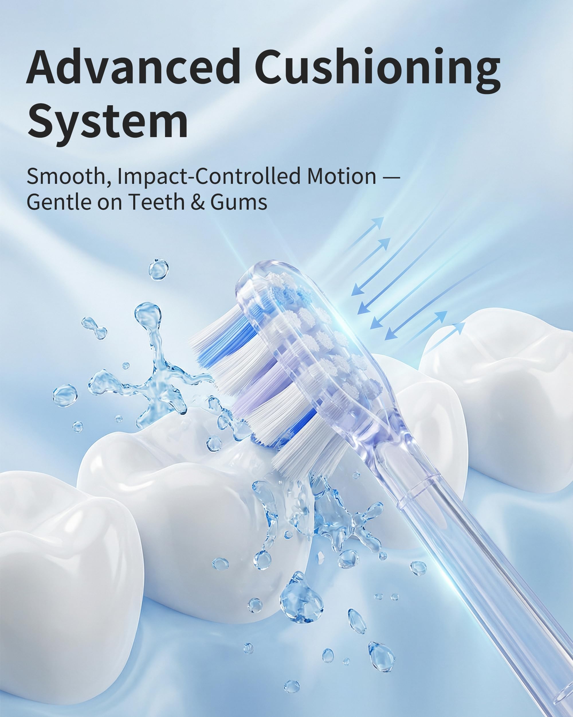 Elektrische Zahnbürste, Hochfrequenz Sonic & Sweeping Oszillation Reinigung für Erwachsene, Dual-Mode Reinigung, 4 Bürstenköpfe, wasserdichte Reise Elektrische Zahnbürste