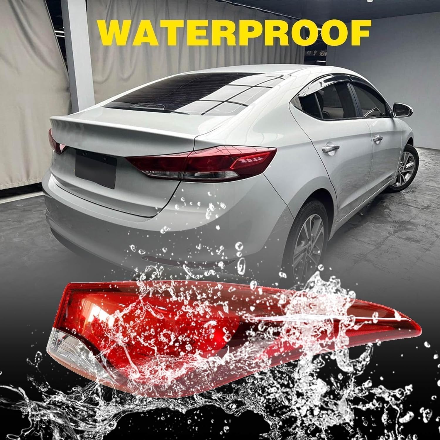 Priprilod Right Passenger Tail Light Compatible With Hyundai Elantra Coupe 2014-2016 Tail Lamp # 924023X230 HY2804131