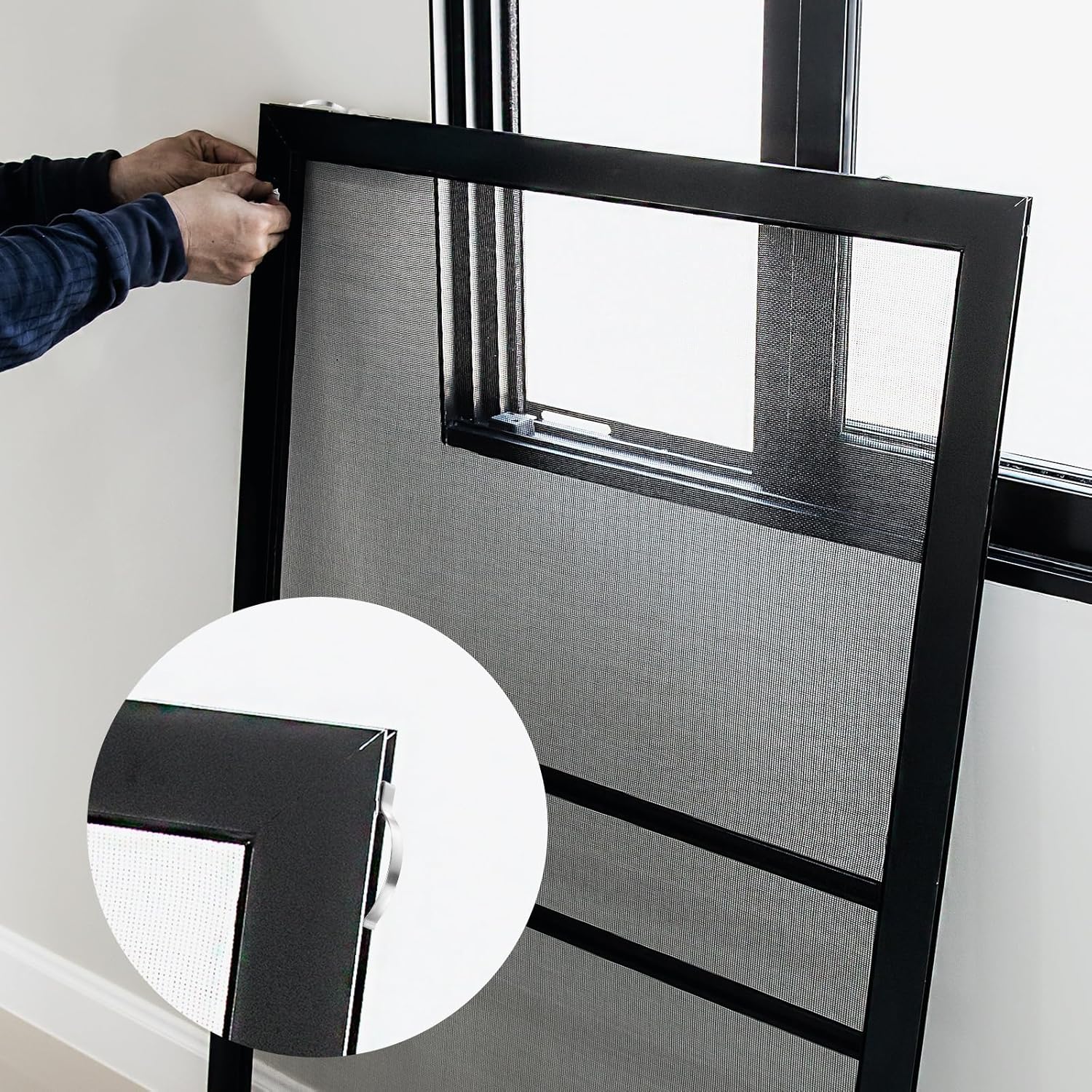 30 Pcs Window Screen Tension Spring Clips Stainless Steel Flat Corner Mount Window Screen Clips, Securely Hold Screens in Aluminum Channels Prevent Screens Windows Shaking