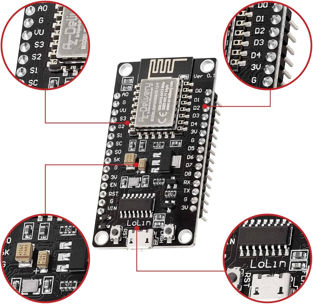 Arduino Esp8266 Lolin Nodemcu Getting Started Arduino Arduino Arduino