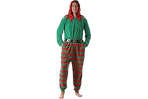 Cozy Men's Elf Onesie for the Holidays