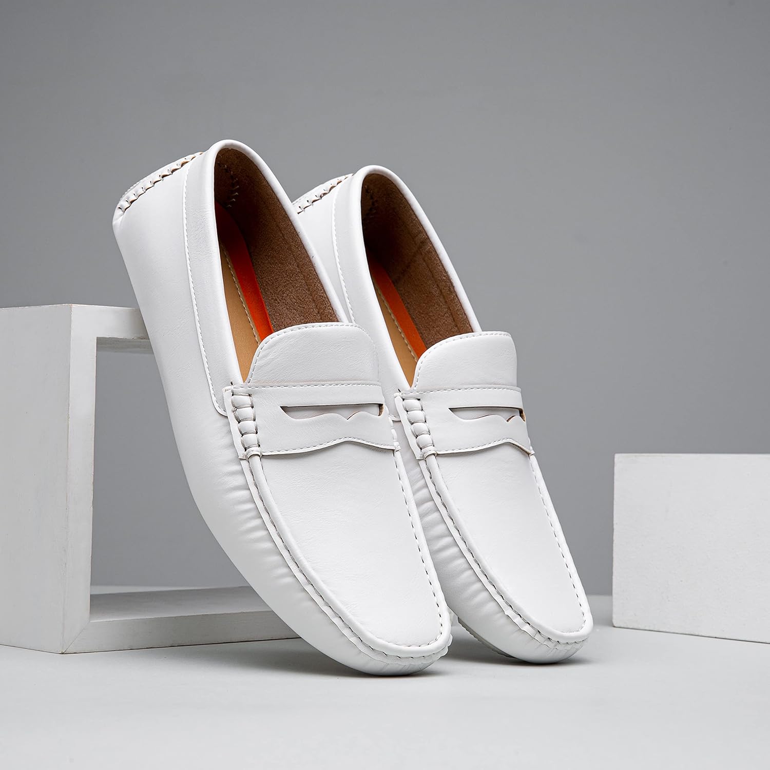 Vostey Men's Loafers Slip on Shoes Loafers Driving Loafers Casual Penny Loafers for Men - Image 7